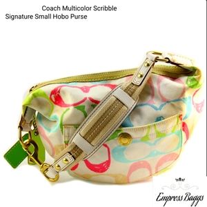 Coach Multi Color Scribble Signature